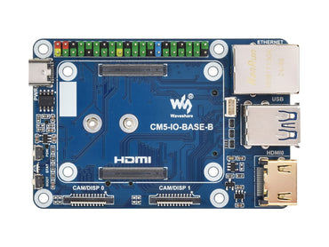 Mini Base Board (B) / Mini-Computer designed for Raspberry Pi Compute Module 5 (NOT Included), Onboard EEPROM And Encryption Chip