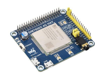 SIM7600NA-H 4G HAT For Raspberry Pi, LTE Cat-4 4G Support, GNSS Positioning, for North America