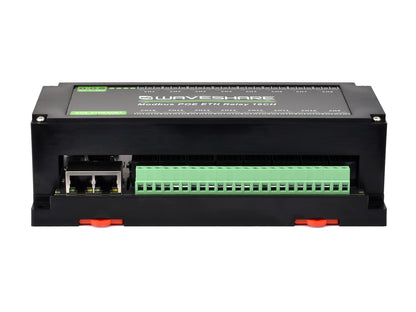 16-Ch Ethernet Relay Module, Modbus RTU / Modbus TCP Protocol, Ethernet Port Communication, Supports PoE Power Supply, With Various Isolation And Protection Circuits