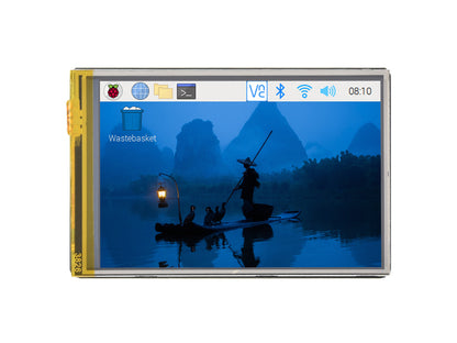 3.5inch Resistive Touch Display (G) for Raspberry Pi, IPS Panel, 320×480 Resolution, Immersion Gold Process, 262K Color