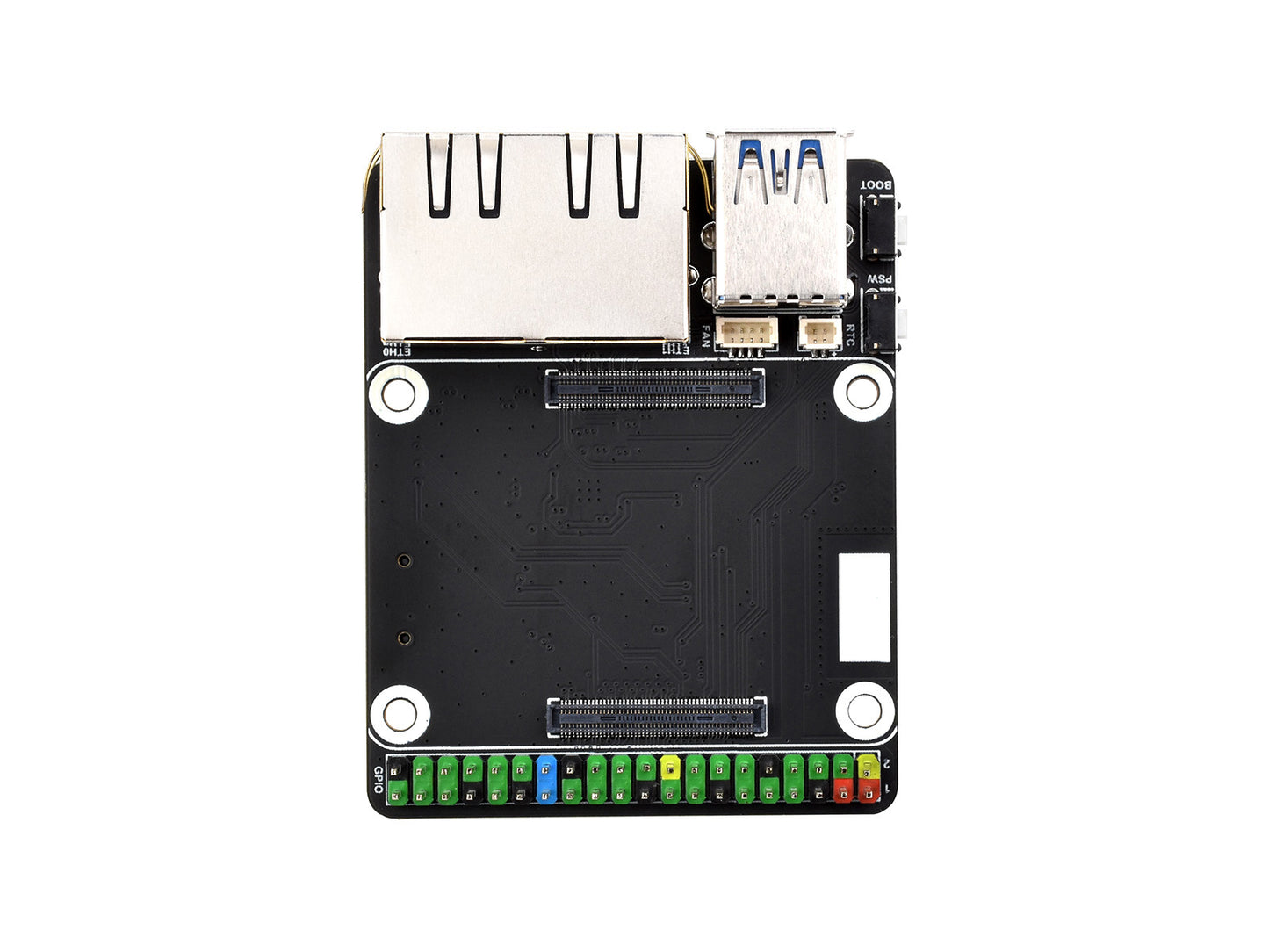 Mini Dual Gigabit Ethernet Base Board / Mini-Computer Kit Designed for Raspberry Pi Compute Module 5 (NOT Included), For All Variants Of CM5