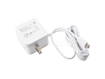 Official 45W USB Type-C Power Supply for Raspberry Pi 5, White Color, US Plug