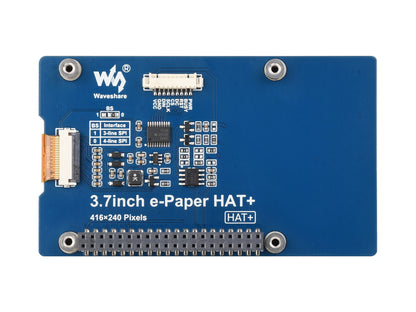 3.7inch E-Paper Display (G), E-Ink Display, 416 × 240 Pixels, Red/Yellow/Black/White, SPI Interface, Standard Raspberry Pi 40PIN GPIO header