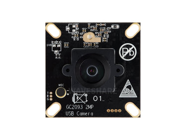 GC2093 2MP USB Camera Module, Wide Dynamic Backlight Imaging, Fixed-Focus, Onboard Microphone