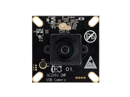 GC2093 2MP USB Camera Module, Wide Dynamic Backlight Imaging, Fixed-Focus, Onboard Microphone