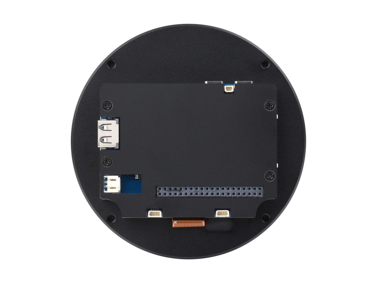 ESP32-P4 3.4 / 4 Inch Round Touch Display Development Board, 800 × 800 / 720 × 720 Resolution, Optical Bonding Toughened Glass Panel, Onboard Dual Microphones, Support Wi-Fi 6 / Bluetooth 5 (LE)