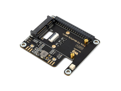 PCIe TO MiniPCIe Adapter For Raspberry Pi 5, Compatible With MiniPCIe Wireless NIC, Supports USB Bluetooth Connection, Driver-Free, Plug And Play, High-Speed Networking