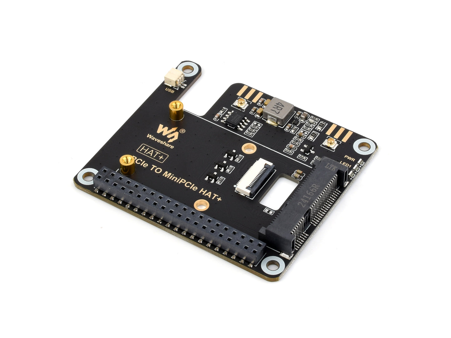 PCIe TO MiniPCIe Adapter For Raspberry Pi 5, Compatible With MiniPCIe Wireless NIC, Supports USB Bluetooth Connection, Driver-Free, Plug And Play, High-Speed Networking