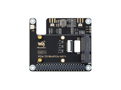 PCIe TO MiniPCIe Adapter For Raspberry Pi 5, Compatible With MiniPCIe Wireless NIC, Supports USB Bluetooth Connection, Driver-Free, Plug And Play, High-Speed Networking