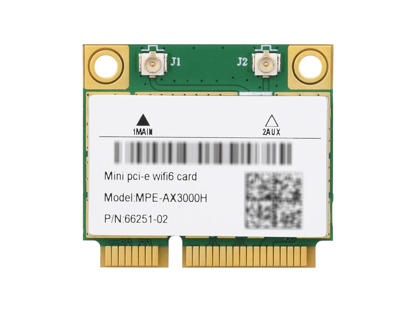 Wireless MINIPCIE AX200 NIC, Gigabit Dual-Band Wi-Fi 6, 802.11AX Standard, Bluetooth 5.2