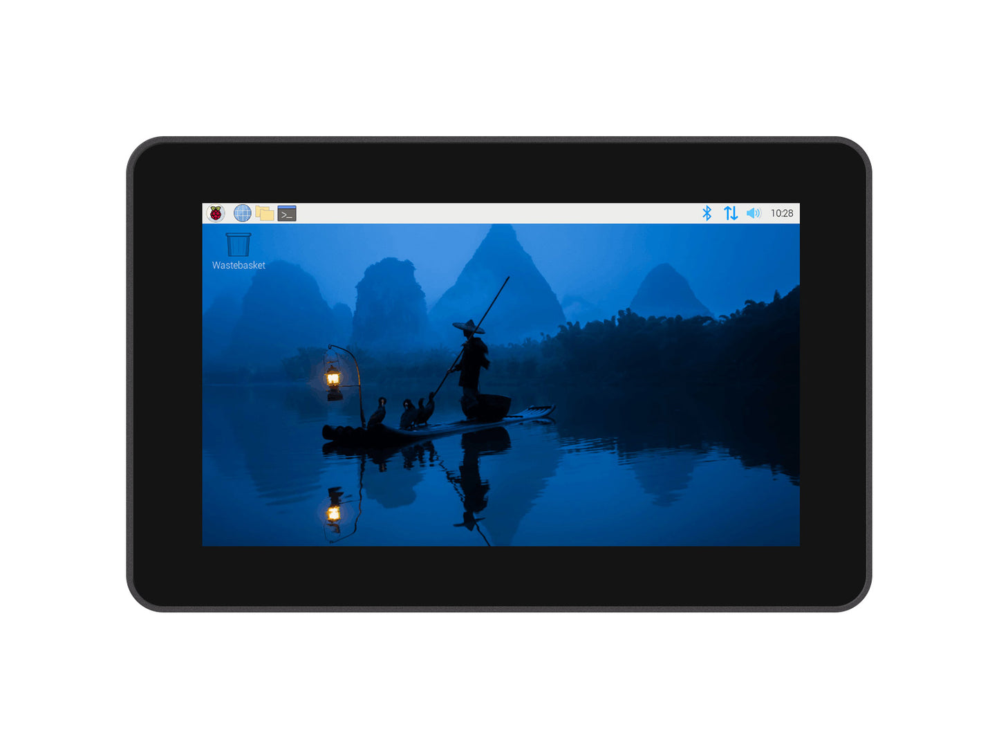 7inch 720 × 1280 Industrial HMI All-in-one Touch Display For Raspberry Pi 4 / 5, Supports Dual 4K HDMI Output, 10-point Touch, Optical Bonding, Aluminum Alloy Case