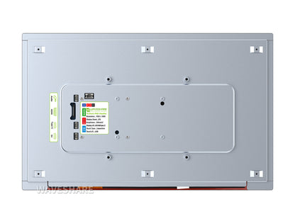 13.3inch High Resolution HDMI Capacitive Touch Display, 10-Point Touch, 1920 × 1080, Toughened Glass Panel, Type-C/HDMI Display Interface, Full Metal Back Cover
