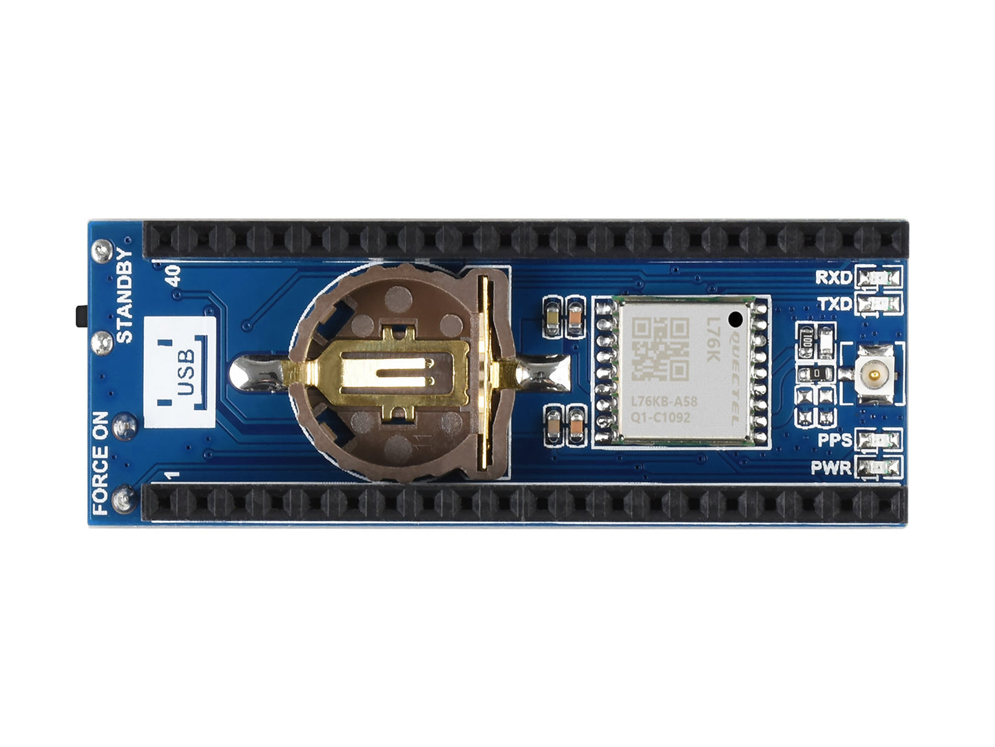L76K GNSS Module For Raspberry Pi Pico, GPS / BeiDou (BDS) / GLONASS / QZSS Support, Supports A-GNSS Function