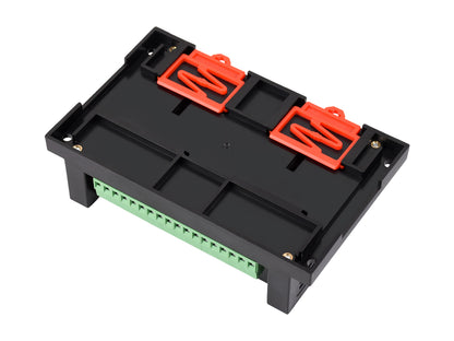 Industrial 6-Channel RP2350 Relay Module, Onboard RS485 / Pico HAT interfaces, With Multiple Isolation Protection Circuits, Industrial-Grade, Rail-Mount Case, Optional For Wireless Function