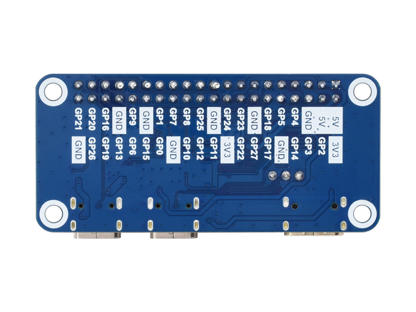 Waveshare RP2350-PiZero Development Board, Based On The Raspberry Pi RP2350 Dual-core & Dual-architecture Microcontroller, 520KB SRAM And 16MB Onboard Flash Memory