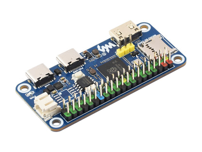Waveshare RP2350-PiZero Development Board, Based On The Raspberry Pi RP2350 Dual-core & Dual-architecture Microcontroller, 520KB SRAM And 16MB Onboard Flash Memory