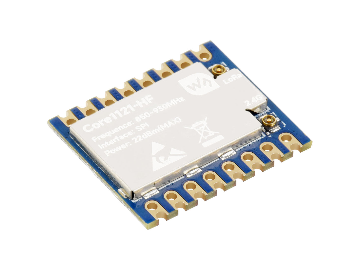 Core1121 LF/HF Dual-Band LoRa Module, Based on Low-Power LR1121 Transceiver, Suitable For Sub-GHz And 2.4GHz Frequency Bands