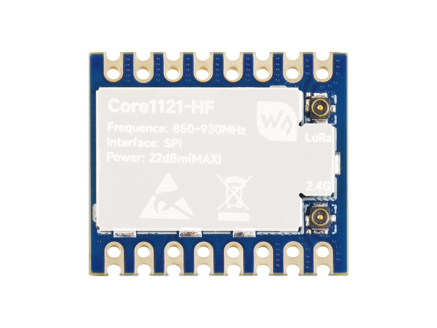 Core1121 LF/HF Dual-Band LoRa Module, Based on Low-Power LR1121 Transceiver, Suitable For Sub-GHz And 2.4GHz Frequency Bands