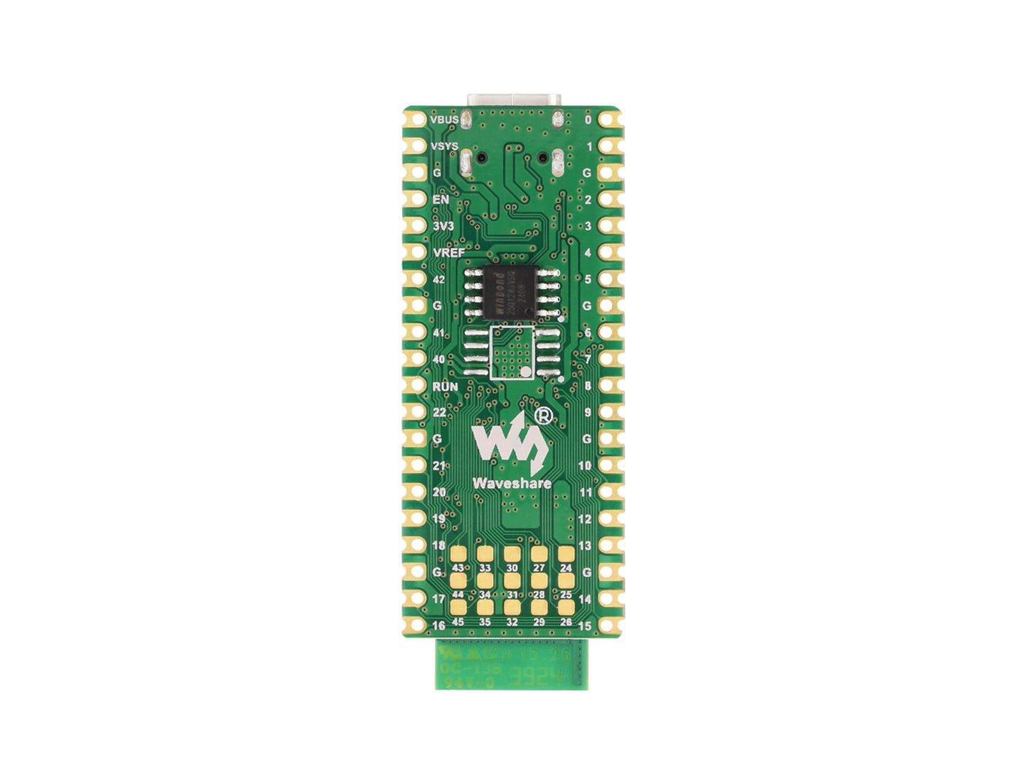 Waveshare RP2350B-Plus-W Development Board, Raspberry Pi RP2350B Dual-core & Dual-architecture Microcontroller, Supports Wi-Fi and Bluetooth, 520KB SRAM And 16MB Flash Memory