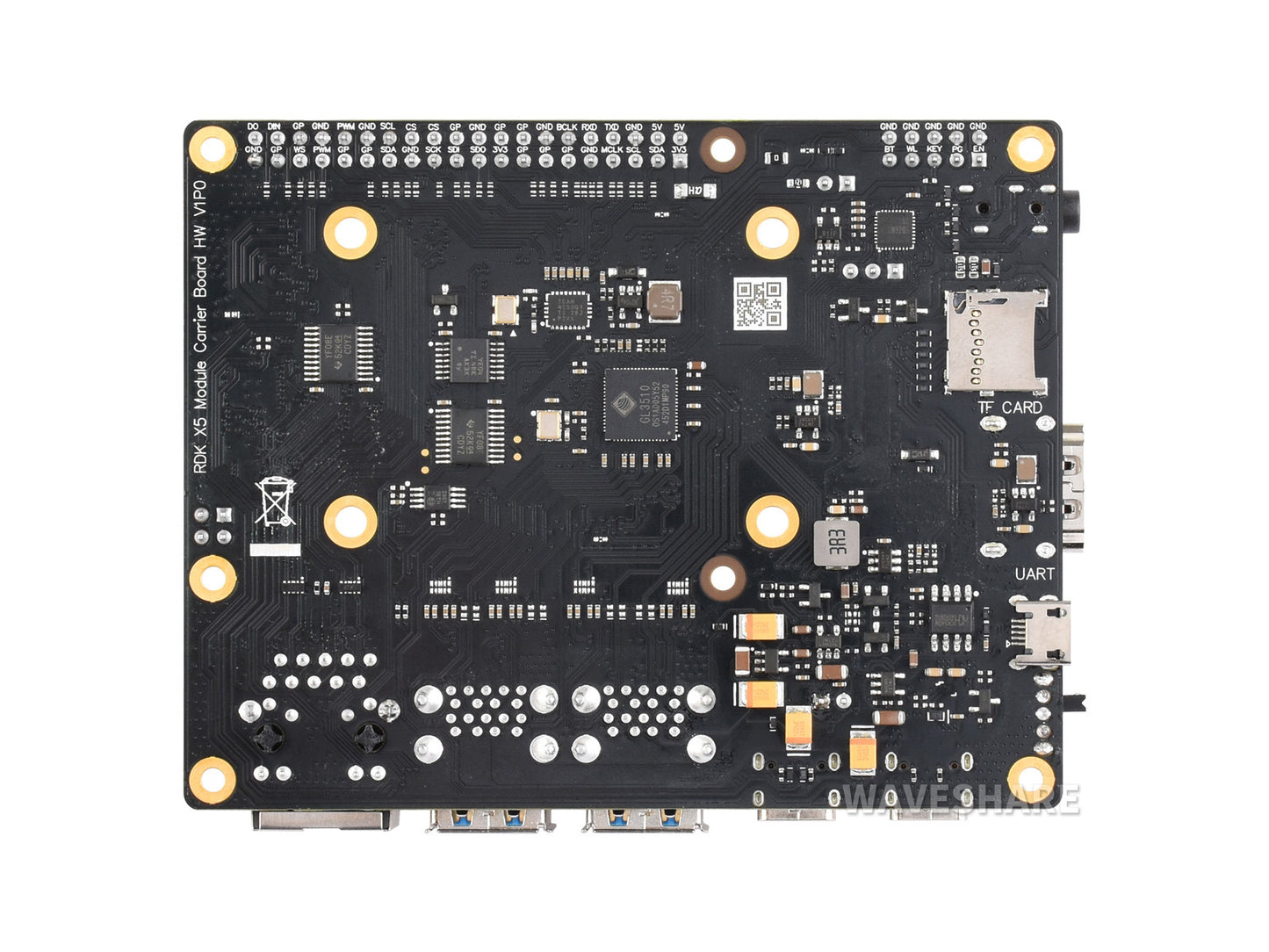 Official D-Robotics RDK X5 MD Carrier Board For RDK X5 Module, Suitable For All Variants Of RDK X5 MD Module
