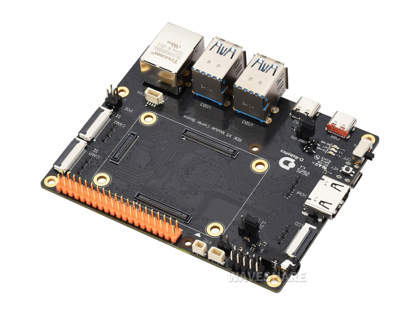 Official D-Robotics RDK X5 MD Carrier Board For RDK X5 Module, Suitable For All Variants Of RDK X5 MD Module
