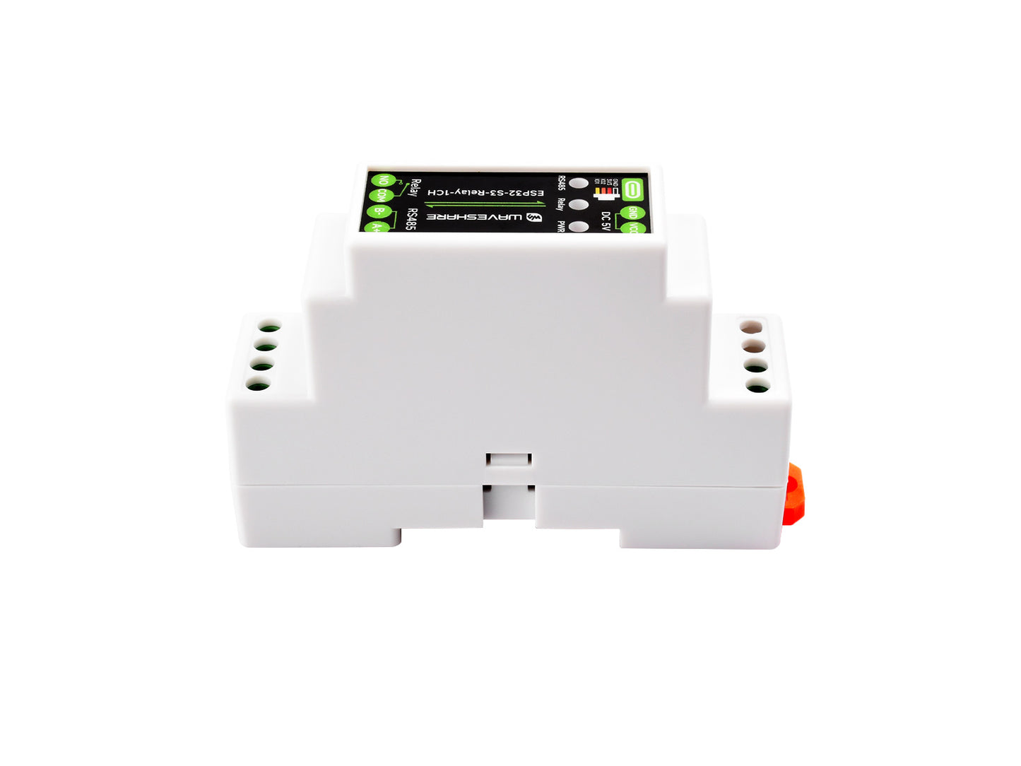 Industrial 1-Channel ESP32-S3 WiFi Relay Module, Supports WiFi / Bluetooth / RS485 Control, With Multiple Isolation Protection Circuits, Rail-Mount Case
