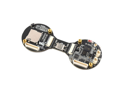 ESP32-S3 1.28inch Double Eye Round LCD AIoT Development Board, Onboard Dual 1.28inch IPS Displays, 240 × 240 Resolution, Dual-core 240MHz Processor, Supports Wi-Fi / Bluetooth 5
