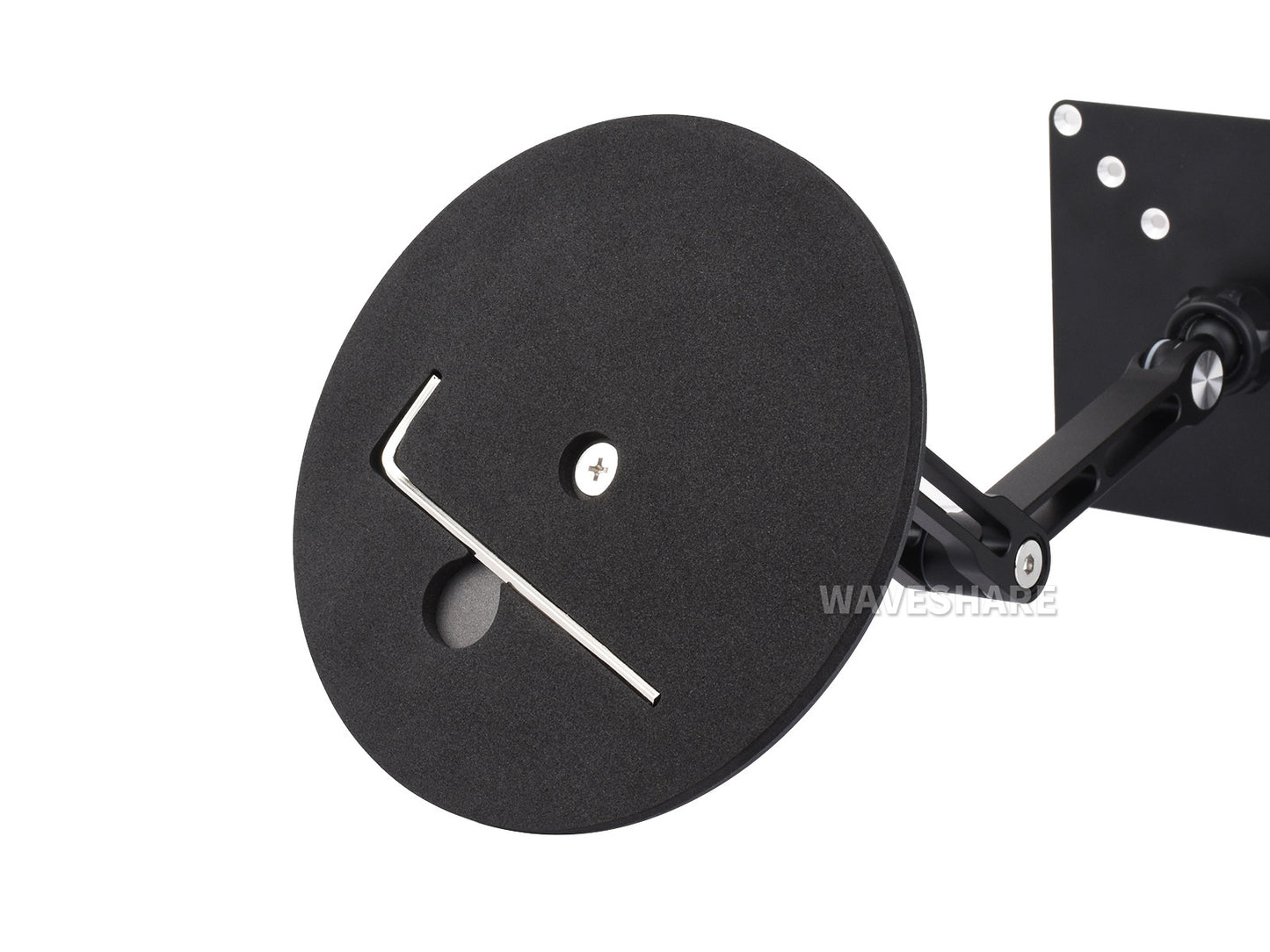 VESA Portable Monitor Adjustable Stand, Compatible With Monitors Up To 19inch, Supports Multi-axis Rotation, Weighted Base And Ergonomic Design, Foldable For Easy Storage