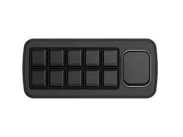 Waveshare MK10 Multi-Functional AI Voice Control Panel, Onboard 10 × 0.85inch Mechanical LCD Macro Keys And A 2.01inch Secondary Screen, Linux + QMK Dual-system Architecture, Stream Controller Deck, Stream Accessories