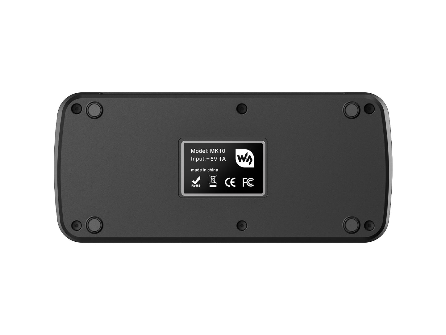 Waveshare MK10 Multi-Functional AI Voice Control Panel, Onboard 10 × 0.85inch Mechanical LCD Macro Keys And A 2.01inch Secondary Screen, Linux + QMK Dual-system Architecture, Stream Controller Deck, Stream Accessories