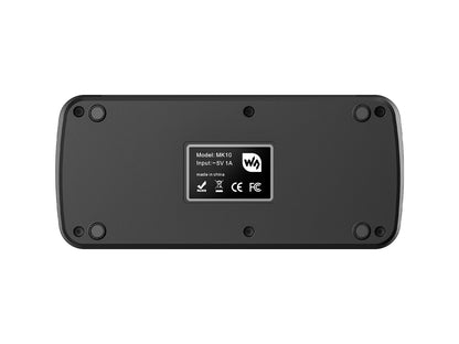 Waveshare MK10 Multi-Functional AI Voice Control Panel, Onboard 10 × 0.85inch Mechanical LCD Macro Keys And A 2.01inch Secondary Screen, Linux + QMK Dual-system Architecture, Stream Controller Deck, Stream Accessories