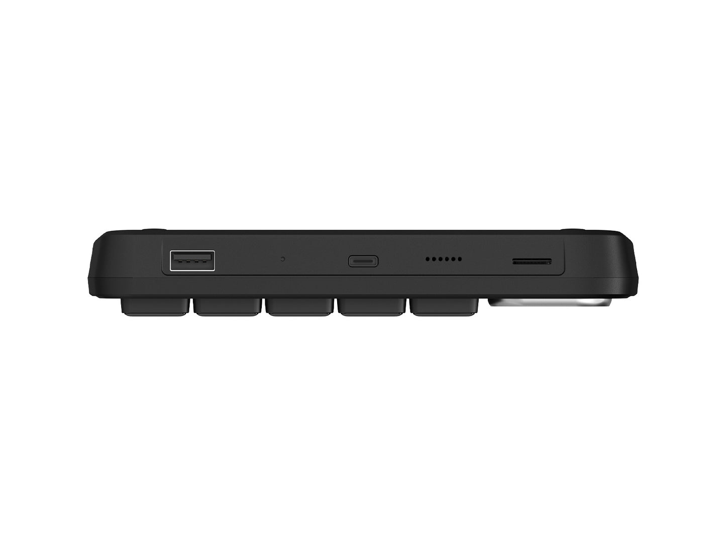 Waveshare MK10 Multi-Functional AI Voice Control Panel, Onboard 10 × 0.85inch Mechanical LCD Macro Keys And A 2.01inch Secondary Screen, Linux + QMK Dual-system Architecture, Stream Controller Deck, Stream Accessories
