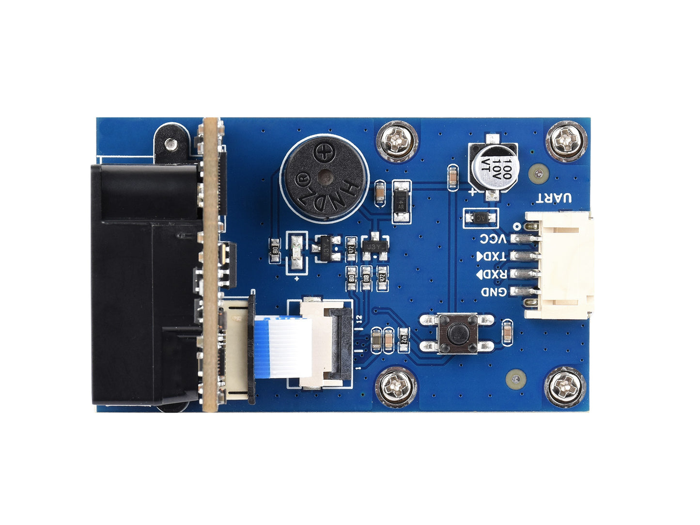 2D Codes Scanner Module (E), Barcode / 2D Code Scanner Module, Supports Metal DPM Code Recognition, Compatible With Multiple Barcode Formats Including DotCode And DM, Supports Multi-barcode Simultaneous Recognition, Onboard USB And UART Interfaces