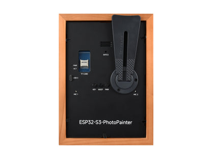 ESP32-S3-PhotoPainter 7,3-Zoll E6 Full-Color E-Paper-Display mit Massivholz-Fotorahmen, ultra-lange Standby-Zeit, 800 × 480 Auflösung, Batterie optional