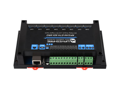Industrial 8-Channel RP2350 Relay Module, Based On RP2350 Dual-core & Dual-architecture Microcontroller, Supports Digital Input, RS485, And Ethernet Port Interfaces, With Multiple Isolation Protection Circuits