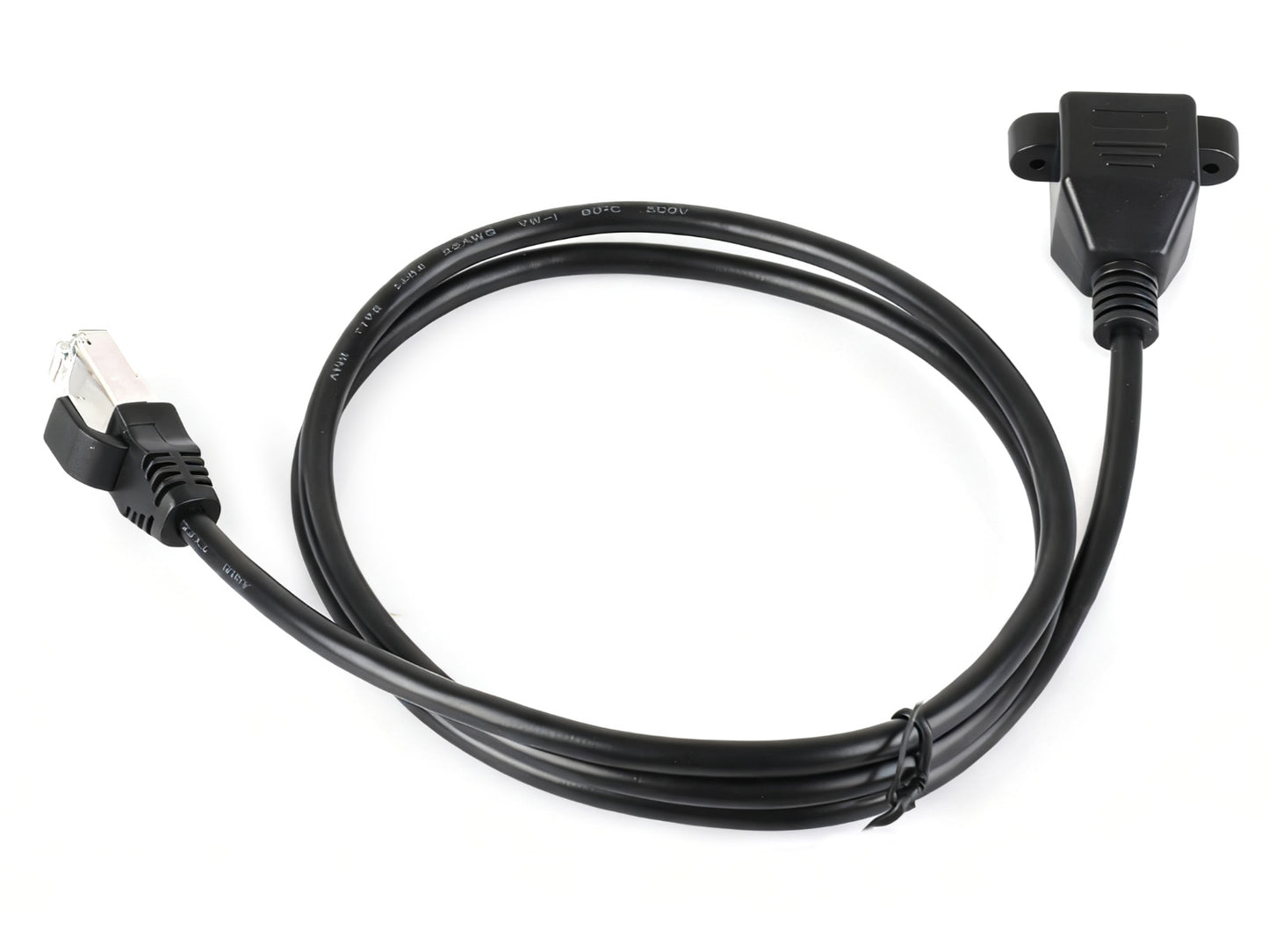 RJ45 Ethernet Extension Cable, Nickel-plated Iron Shell Protection, Providing Effective Interference Shielding, Flexible PVC Jacket
