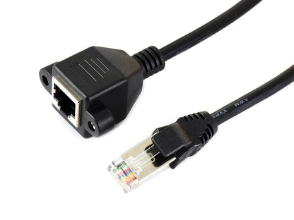 RJ45 Ethernet Extension Cable, Nickel-plated Iron Shell Protection, Providing Effective Interference Shielding, Flexible PVC Jacket