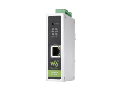 CAN FD Protocol Converter, CAN FD To ETH Bidirectional Data Communication, Supports 5 Data Conversion Modes And CAN 2.0A/2.0B Protocols, Rail-mount Support