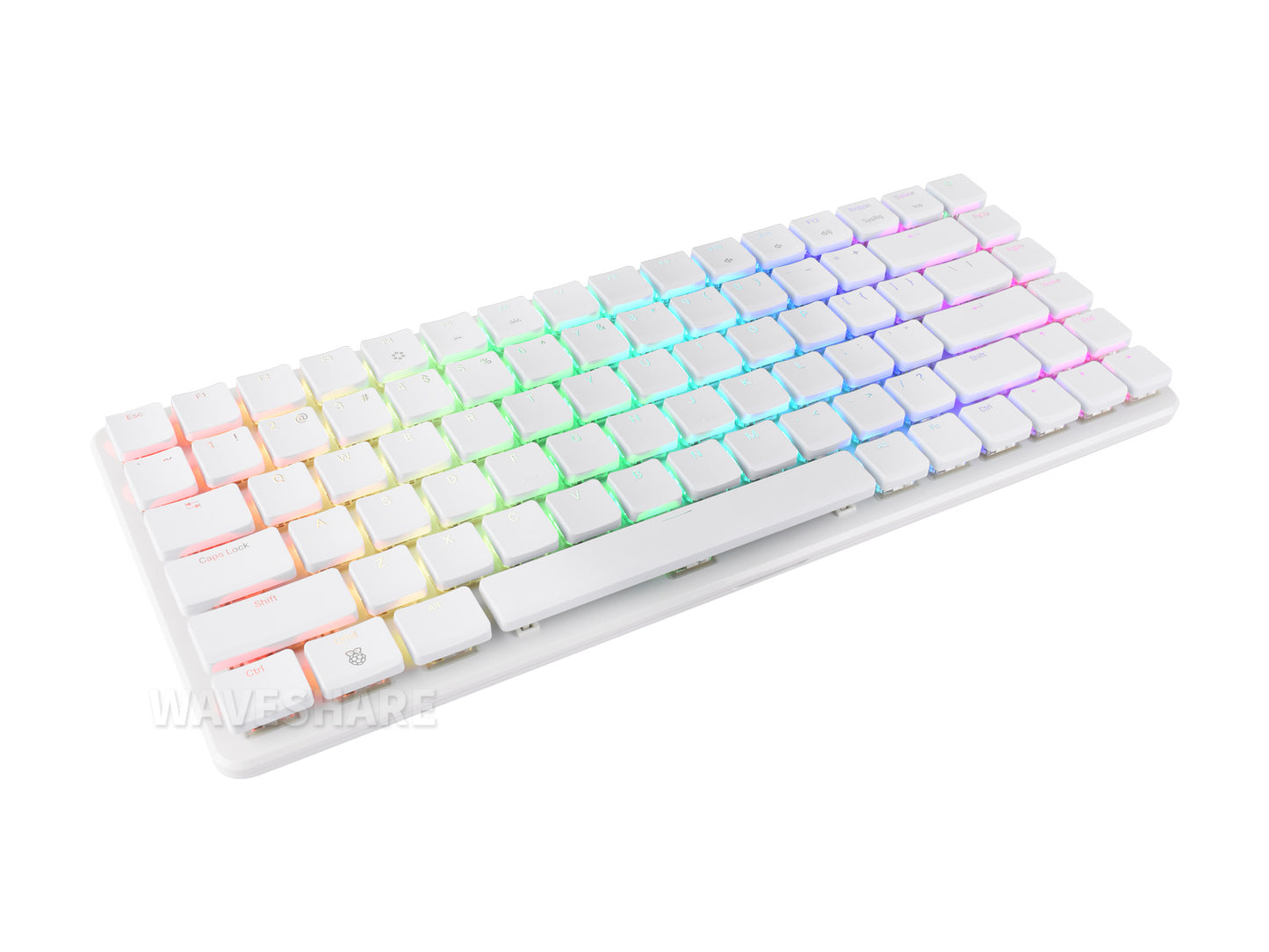 Raspberry Pi 500+, Powerful Computer Built Into A High-quality Mechanical Keyboard, WIFI / Bluetooth Support, Dual-4K Outputs, Comes with Official Raspberry Pi 256GB NVMe Solid State Drive, Programmable RGB Backlight