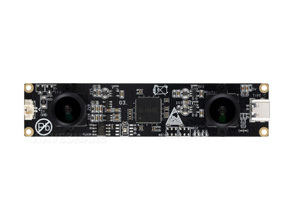 OS02G10 2MP Stereo USB Camera Module, OS02G10 Sensor Chip, USB2.0 Port, Synchronized Same-frame Output, 62mm Baseline, Featuring Distortion-free Lenses