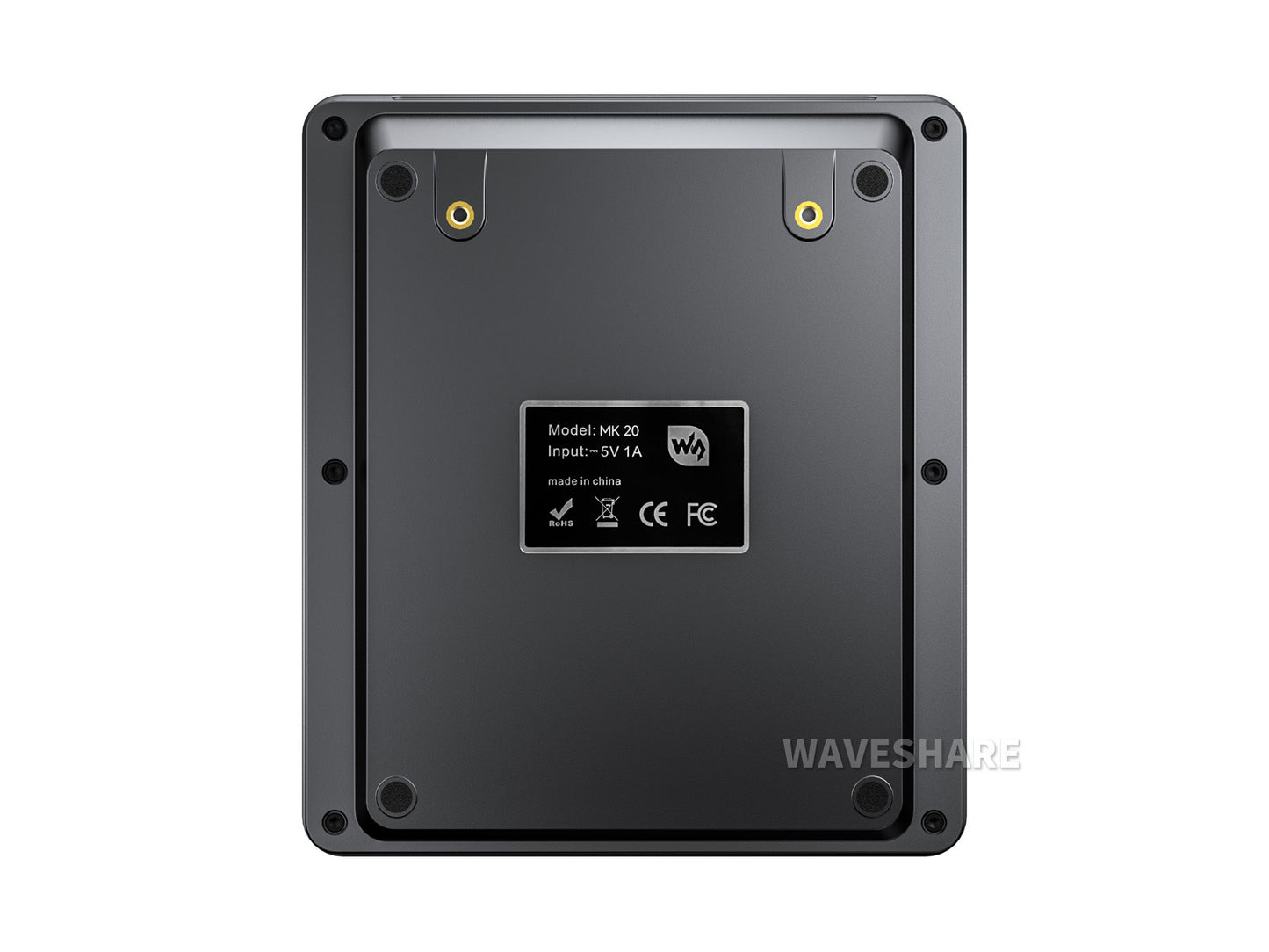 Waveshare MK20 Multifunktionales KI-Sprachsteuerungspanel, mit 20 × 0,85-Zoll mechanischen LCD-Makrotasten und einem 2,8-Zoll-Zweitbildschirm, hochpräzise Doppelknöpfe, Linux + QMK Dual-System-Architektur, Stream-Controller-Deck, Stream-Zubehör