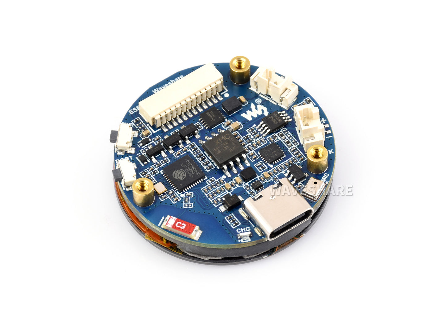 ESP32-C6 1.32inch AMOLED Round Touch Display Development Board, 466×466 Pixels, QSPI Interface, Supports Wi-Fi 6 and Bluetooth 5