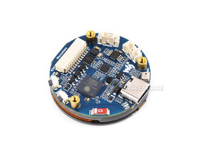 ESP32-S3 1.32inch AMOLED Round Touch Display Development Board, 466×466 Pixels, QSPI Interface, Supports Wi-Fi and Bluetooth 5