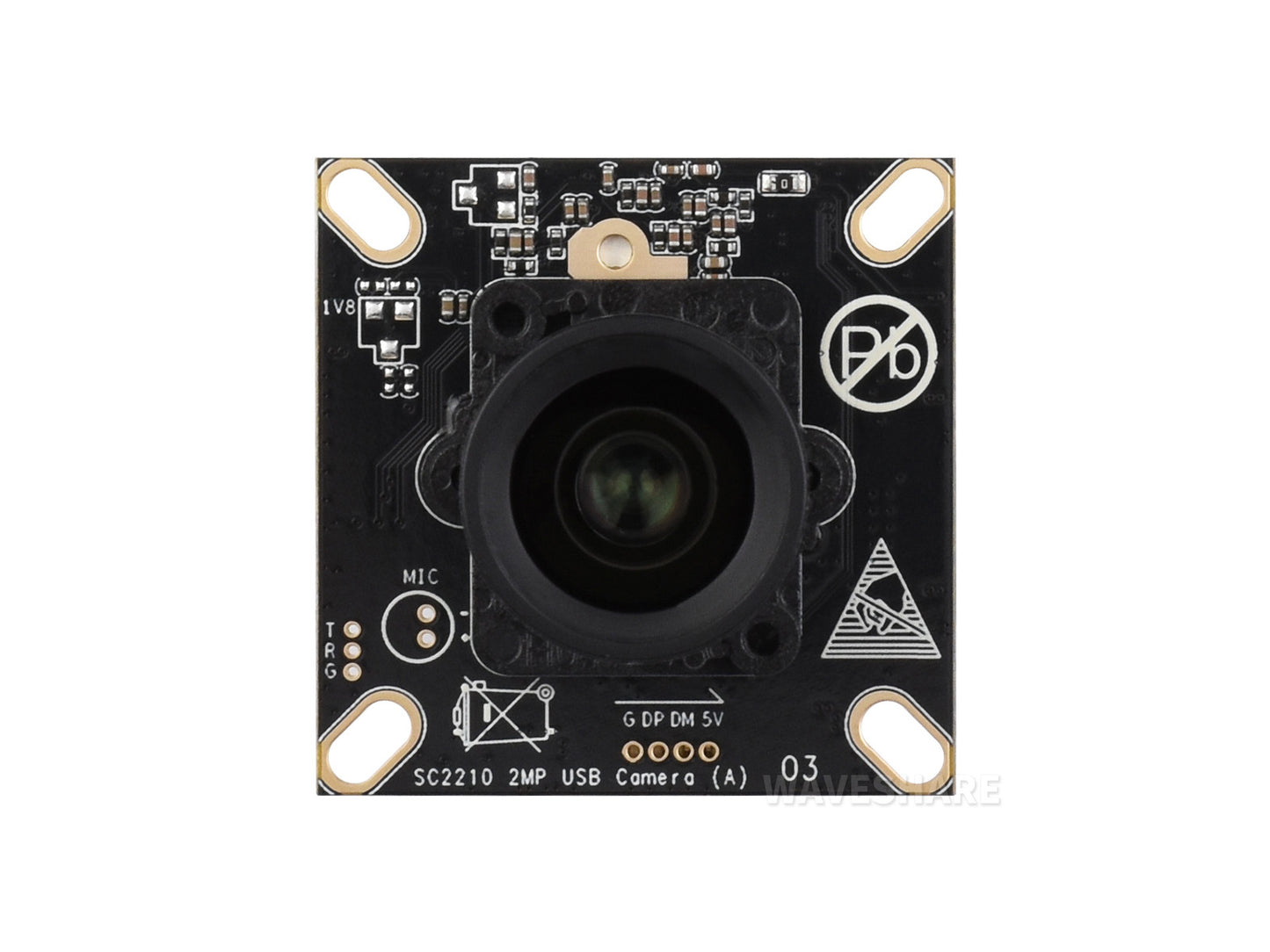 SC2210 2MP M12 USB Camera Module, SC2210 Sensor Chip, USB2.0 Port, Starlight Camera, Easy To Use
