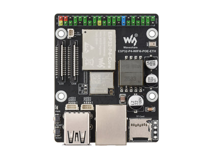 ESP32-P4-WIFI6-POE-ETH High-Performance Development Board, Based On ESP32-P4 and ESP32-C6, Supports Wi-Fi 6 and Bluetooth 5 (LE), With integrated PoE Module For PoE Power supply