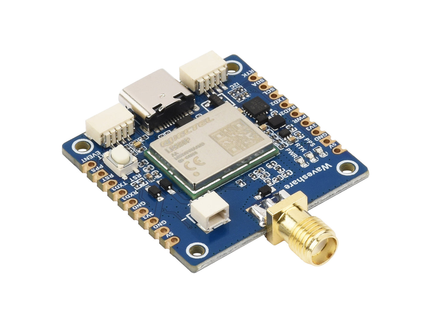 LG290P Series Quad-band GNSS Module, Quad-band RTK Centimeter-Level Positioning, L1+L2+L5+E6 Quad-band Positioning Technology, Supports Multi-constellation Simultaneous Reception