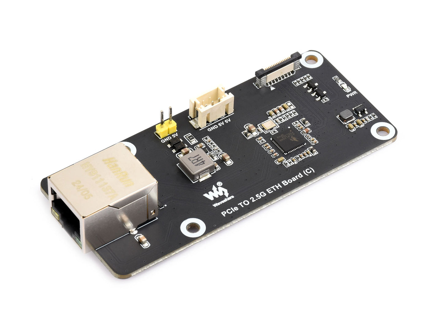 PCIe TO 2.5G ETH Board (C) For Raspberry Pi 5, Supports Raspberry Pi OS, Driver-Free, Plug And Play