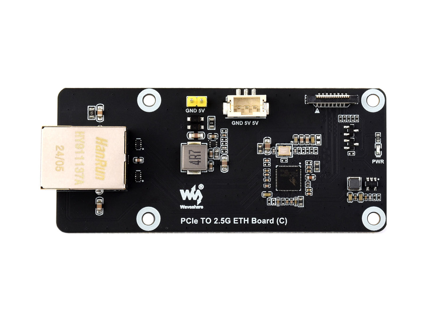 PCIe TO 2.5G ETH Board (C) For Raspberry Pi 5, Supports Raspberry Pi OS, Driver-Free, Plug And Play