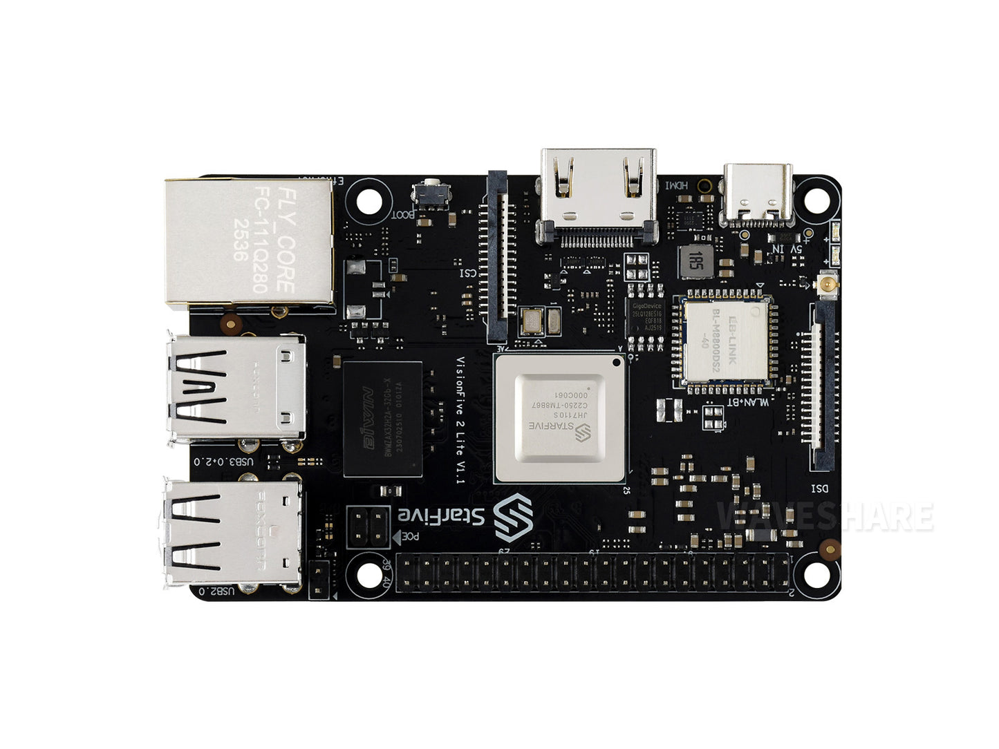VisionFive2 Lite RISC-V Single Board Computer, JH-7110S Processor With Integrated 3D GPU, Based On Linux
