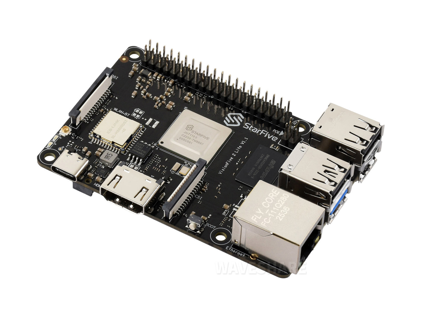 VisionFive2 Lite RISC-V Single Board Computer, JH-7110S Processor With Integrated 3D GPU, Based On Linux